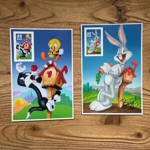 Looney Tunes Stamp Set with Bugs Bunny and Sylvester